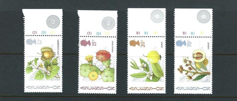 Ascension #416-19 MNH VF Edible Bush Fruits