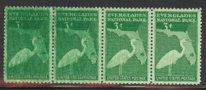 #952 Everglades Overinked Transition Strip/4 Mint NH