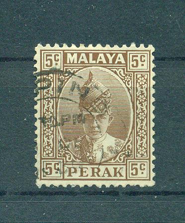 Malaya - Perak sc# 87 used cat value $.25