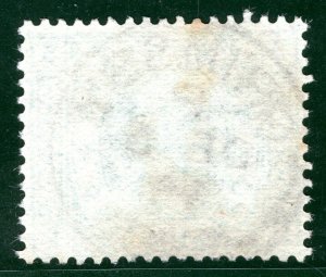 GB QV TELEGRAPHS SG.T8 1s Green Plate 5 GRIMSBY 1877 CDS Used Cat £50+ S2WHITE41