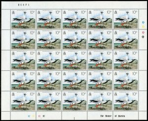 ASCENSION  BIRDS 1976 COMPLETE SHEET SET SCOTT#196/211 MINT NH PARTIALLY SHOWN