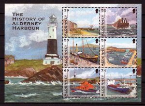 ZAYIX Alderney 451a MNH Lighthouses Ships Lifeboat Harbors 101623SM68M