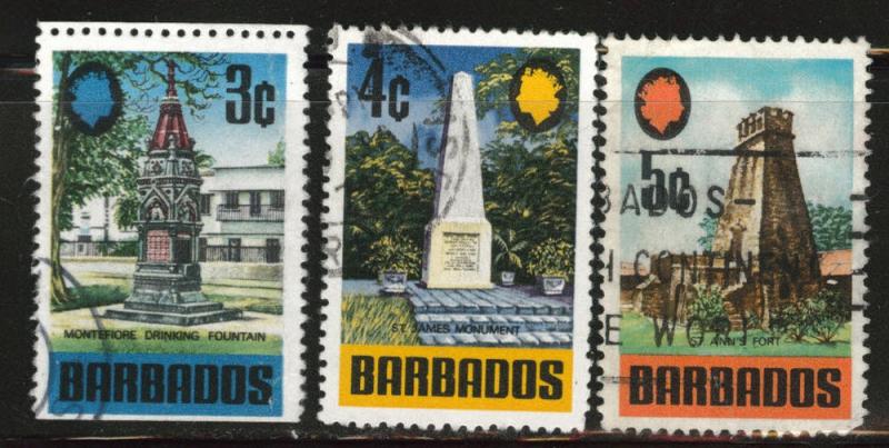 Barbados Scott 330-332 Used short set