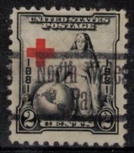 USA - Scott 702 Precancel w/ Red Shift