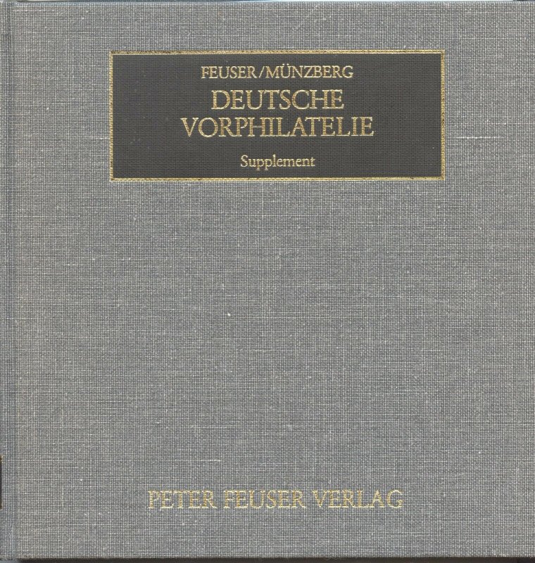 German Stampless Mail Supplement by Feuser/Muenzberg, 1990, hardcover 390 p.