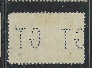 VEGAS - 1913 USA Parcel Post - Sc# Q10 - Used - Perfins - (DC30)