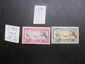 ITALY 1932 MNH SC  CE1-2  SET XF  $80 (154)