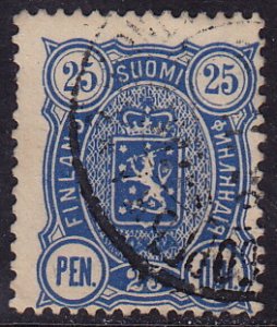 Finland - 1895 - Scott #63 - used - Coat of Arms