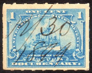 1898, US 1c, Documentary, Used, Sc R163p