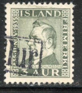 Iceland # 195, Used. CV $ 12.00