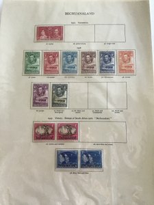 Bechuanaland 1937 to 1945 stamp pages R23465
