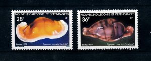 [99343] New Caledonia 1987 Marine life seashells sea snails  MNH