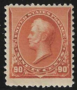 United States, 1890, Scott #229, 90c Perry, Mint, H., Fine-Very Fine 