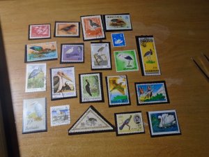 Birds  #  9  used / MNH