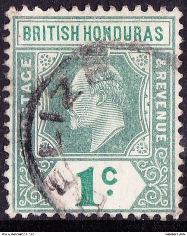 BRITISH HONDURAS 1904 KEDVII 1 Cent Grey-Green & Green SG84 Fine Used