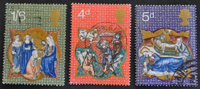 DYNAMITE Stamps: Great Britain Scott #645-647 – USED