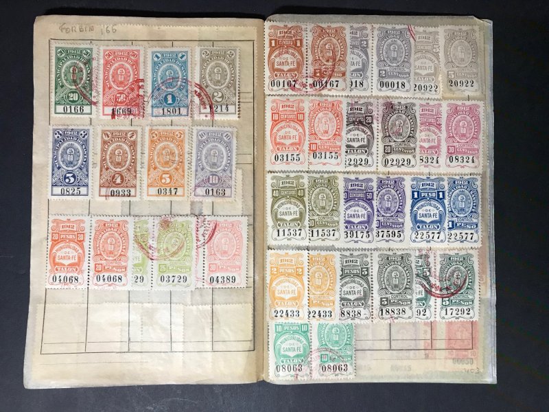 Argentina Revenue Stamps Mint/Used 1891-1932 (1600 Stamps)