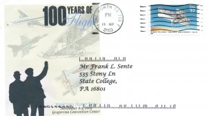 100 YEARS OF FLIGHT MID-CITY STAMP EXPO EVENT CACHET COVER FORT WORTH TX 2003