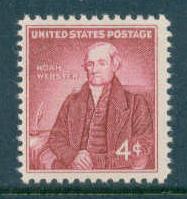 1121 4c Webster Fine MNH