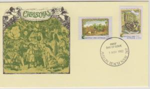 Australia 1982 Christmas First Day Cover Set of 2