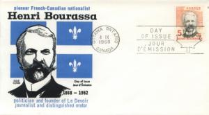 1968 Canada Henri Bourassa 485 Cole FDC