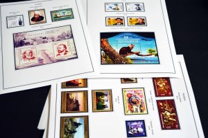 COLOR PRINTED RUSSIA 2014-2016 STAMP ALBUM PAGES (73 illustrated pages)