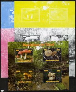 Chad 2012 Fungi sheetlet containing 4 values - the set of...