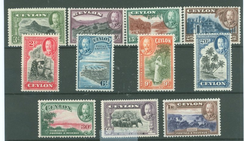 Ceylon #264-274  Single (Complete Set)