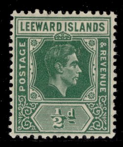 LEEWARD ISLANDS GVI SG96, ½d emerald, M MINT.