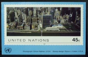 3381  U.N.   Post Card   # 549   Arial Photo UN HQ, New York     CV$ 2.00