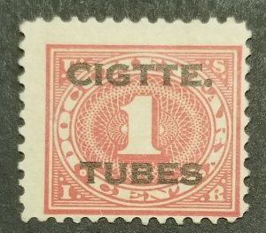 US Scott RH1 CIGARETTE TUBES 1919 REVENUE Stamp Mint No Gum MNG z6824