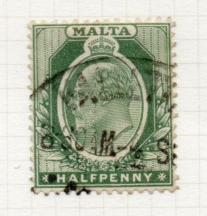 Malta 1904-14 Early Issue Fine Used SHADE OF 1/2d. 325502