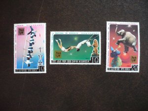 Stamps - DPR Korea - Scott# 2666,2667,2269 - M Never Hinged Part Set of 3 Stamps