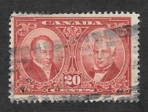 Canada Scott #148 Used 20c Baldwin & Lafontaine 2018 CV $6.50