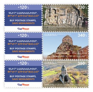 Armenia 2022 MNH** Mi 1275-1277 Historical monuments Tomb Church Monastery