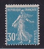 France  #173  MH  1925    sower   30c  blue