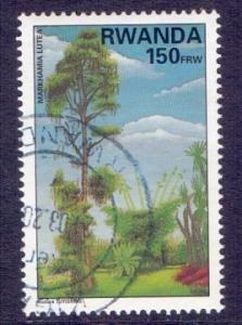 Rwanda  #1391  1998   used  plants 150f.   Markhamia lutea