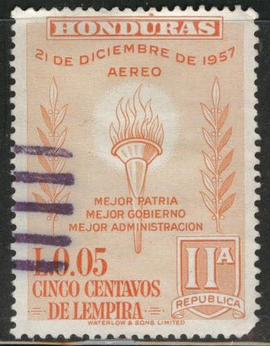 Honduras  Scott C304 Used airmail stamp