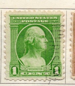 United States 1932 Early Issue Fine Used 1c. 134436