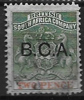 British Central Africa 2 2d B.C.A. single Used