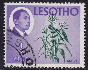 Lesotho - 1967 - Scott #25 - used - Plant Corn