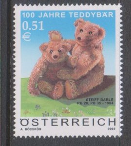 Austria, 51c Teddy Bears (SC# 1895) MNH
