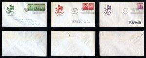 # 899 to 901 First Day Covers with House of Farnam cachet dated 10-16-1940