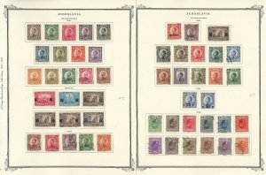 Yugoslavia Stamp Collection on 21 Scott International Pages, 1921-1954, JFZ