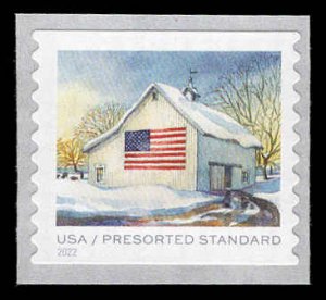 USA 5687 Mint (NH) Flags On Barns - Winter  (Presort 10c)
