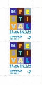 FILM CINEMA FESTIVAL only issued in booklet UMBRELLA CAMERA URUGUAY  #1799a MNH 