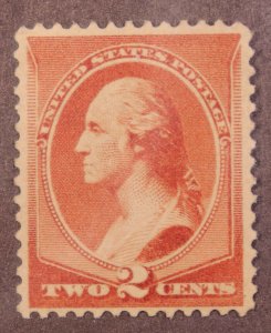 Scott 210 2 Cents Washington MNH Nice Stamp - SCV $135.00