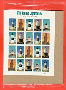 5621-225 Mid Alantic Lighthouses  (PO SEALED ) MNH  2021