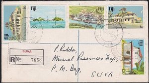 FIJI 1990 registered local cover - Suva Counter cds........................A6584