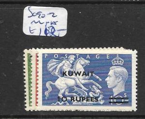 KUWAIT (P0203B) ON  GB KGVI  2R/2/6-10R/10/-    SG 90-2  MNH 